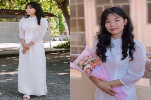 Áo dài gợi cảm lung linh quyến rũ